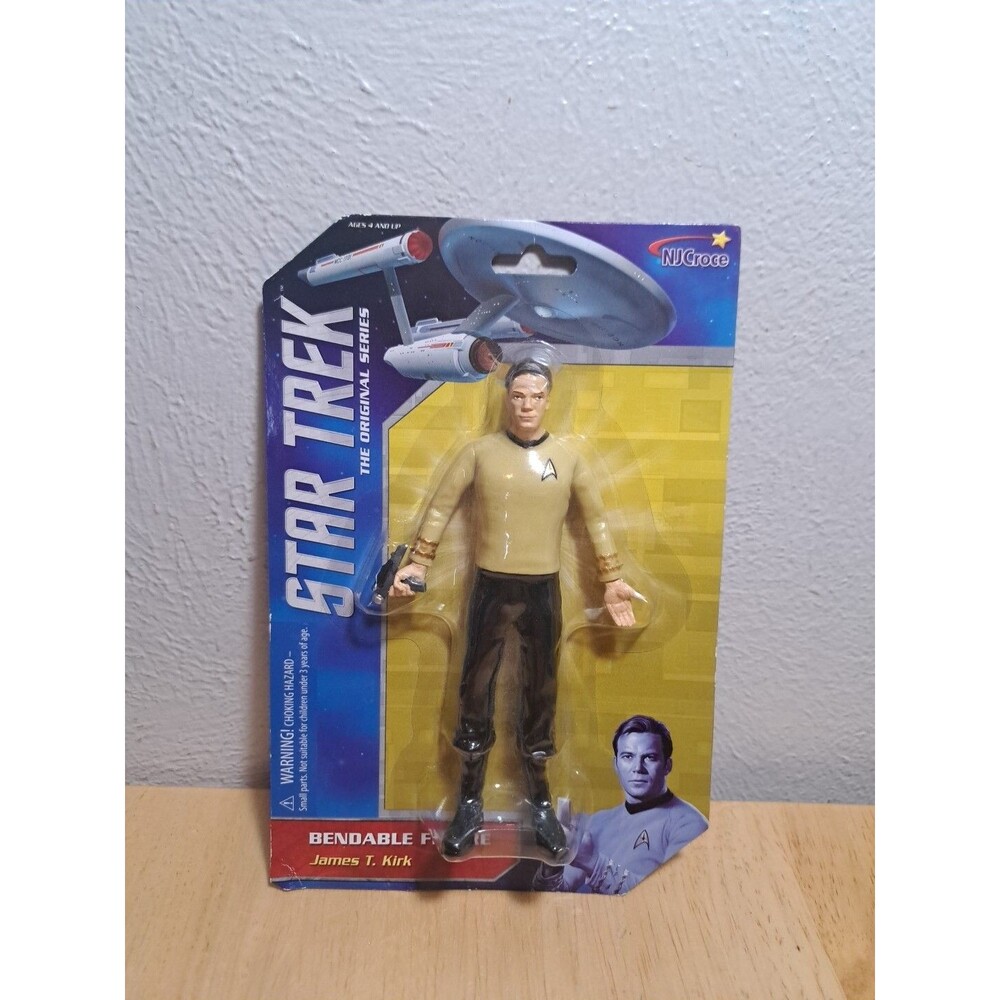 BRAND NEW STAR TREK Original Series CAPT. JAMES T. KIRK BENDABLE FIGURE
